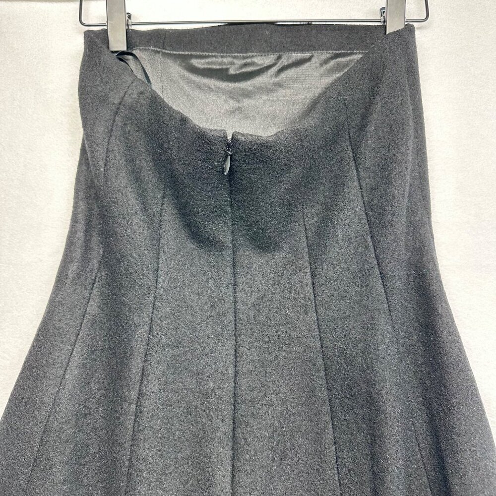 Banana Republic 100% Wool Sleeveless Maxi Dress Gown Vintage Size 2 Black Witchy - Picture 5 of 15